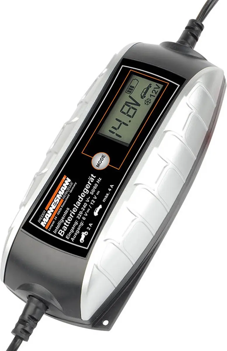 Brüder Mannesmann Acculader 6/12V LCD - Universeel