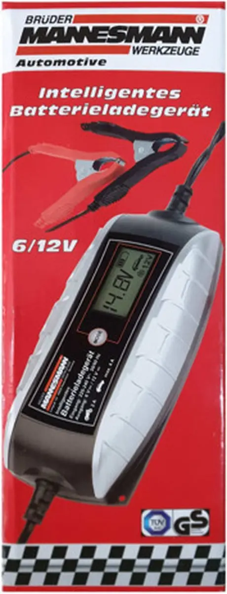 Brüder Mannesmann Acculader 6/12V LCD - Universeel