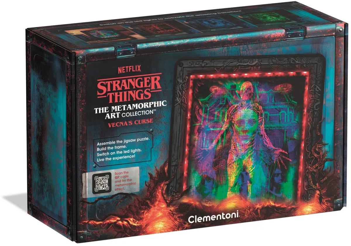 Clementoni Stranger Things Vecna Puzzel 520 Stuks - RGB Verlichting