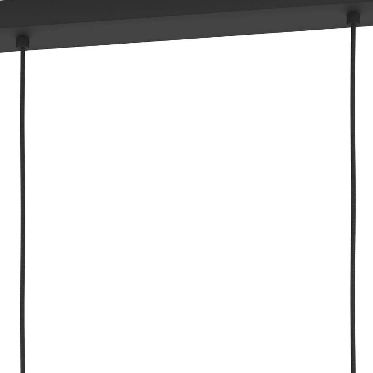 Eglo Maccles Hanglamp 3x E27 - 78cm - Zwart/Bruin