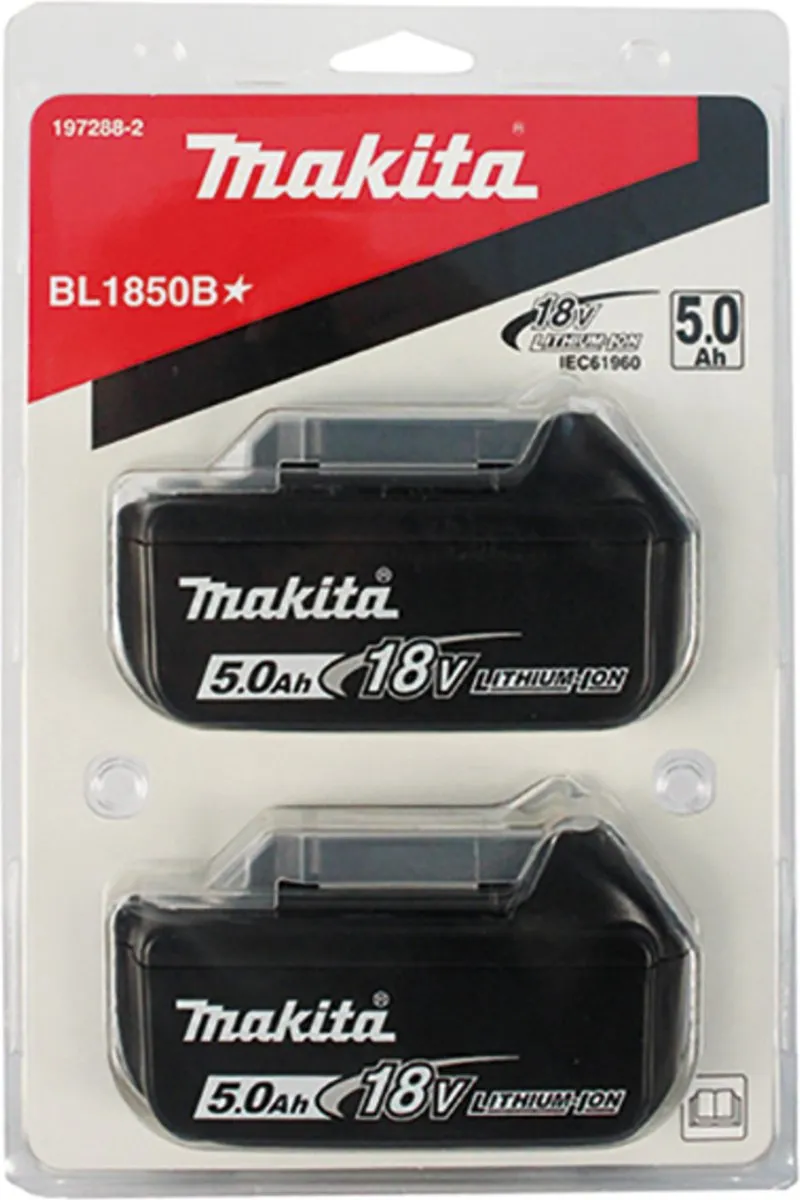 Makita BL1850B LXT Accu Duopack 18V 5.0Ah - 2 Stuks