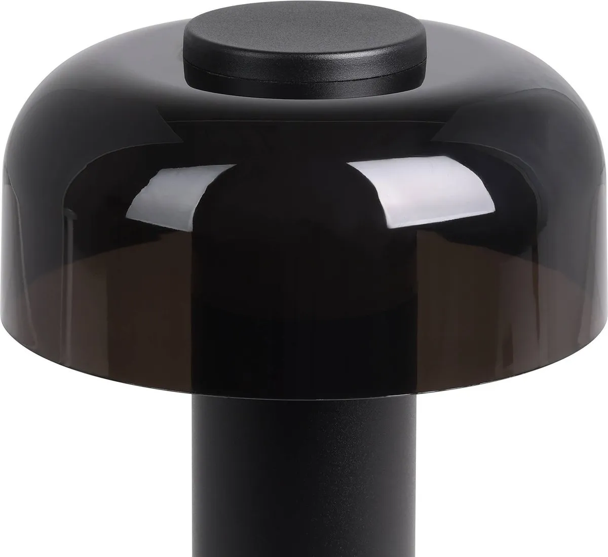 EGLO Ponente Tafellamp - Aanraakdimmer - Draadloos - LED - 20 cm - Zwart/Smoke - Instelbaar wit licht - Oplaadbaar - Binnen en Buiten