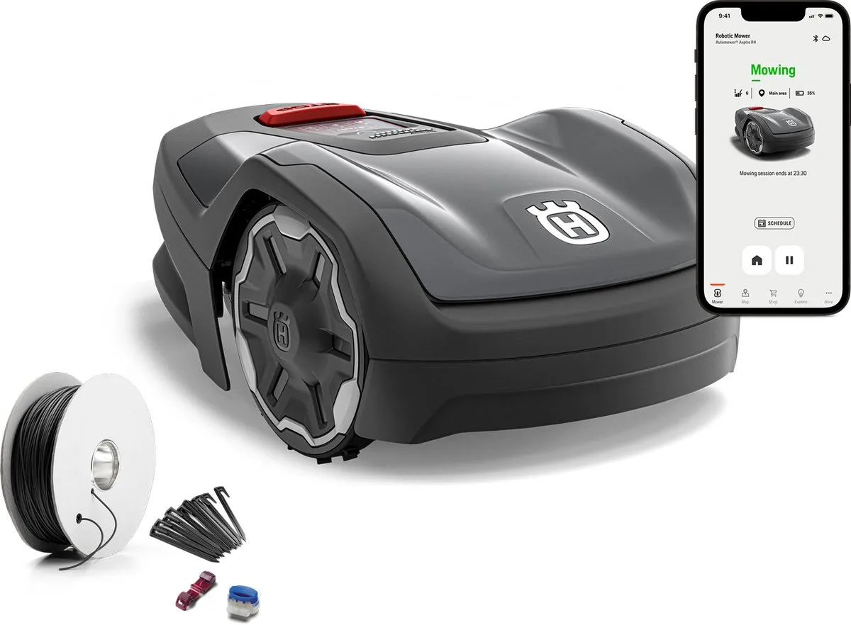 Husqvarna Aspire R4 Robotmaaier 400m² - Smartphone bediening - afbeelding 6 van 6