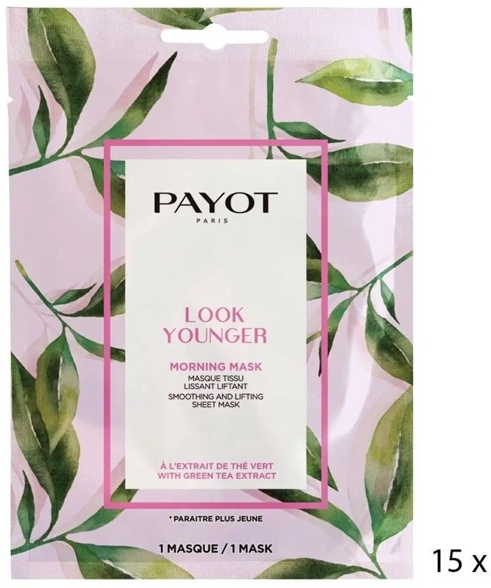 Payot Morning Mask Look Younger Smoothing 150ml - 15 Stuks