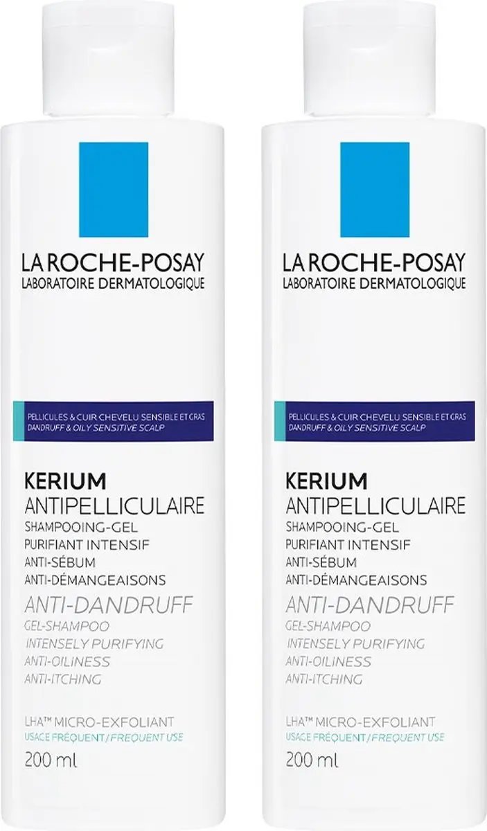 La Roche-Posay Kerium Gel-Shampoo Vette Schilfers 200ml