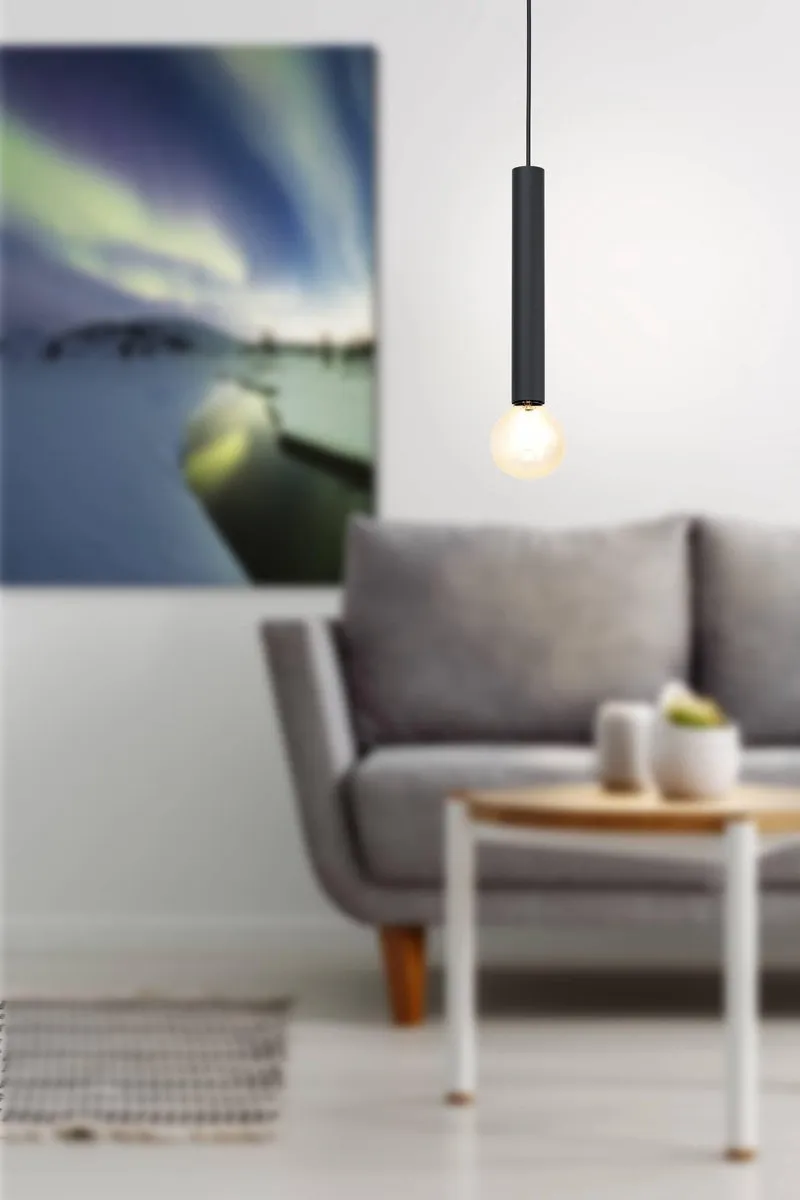 Eglo Cortenova Hanglamp E27 - 8 Lichtpunten - Zwart - afbeelding 6 van 6