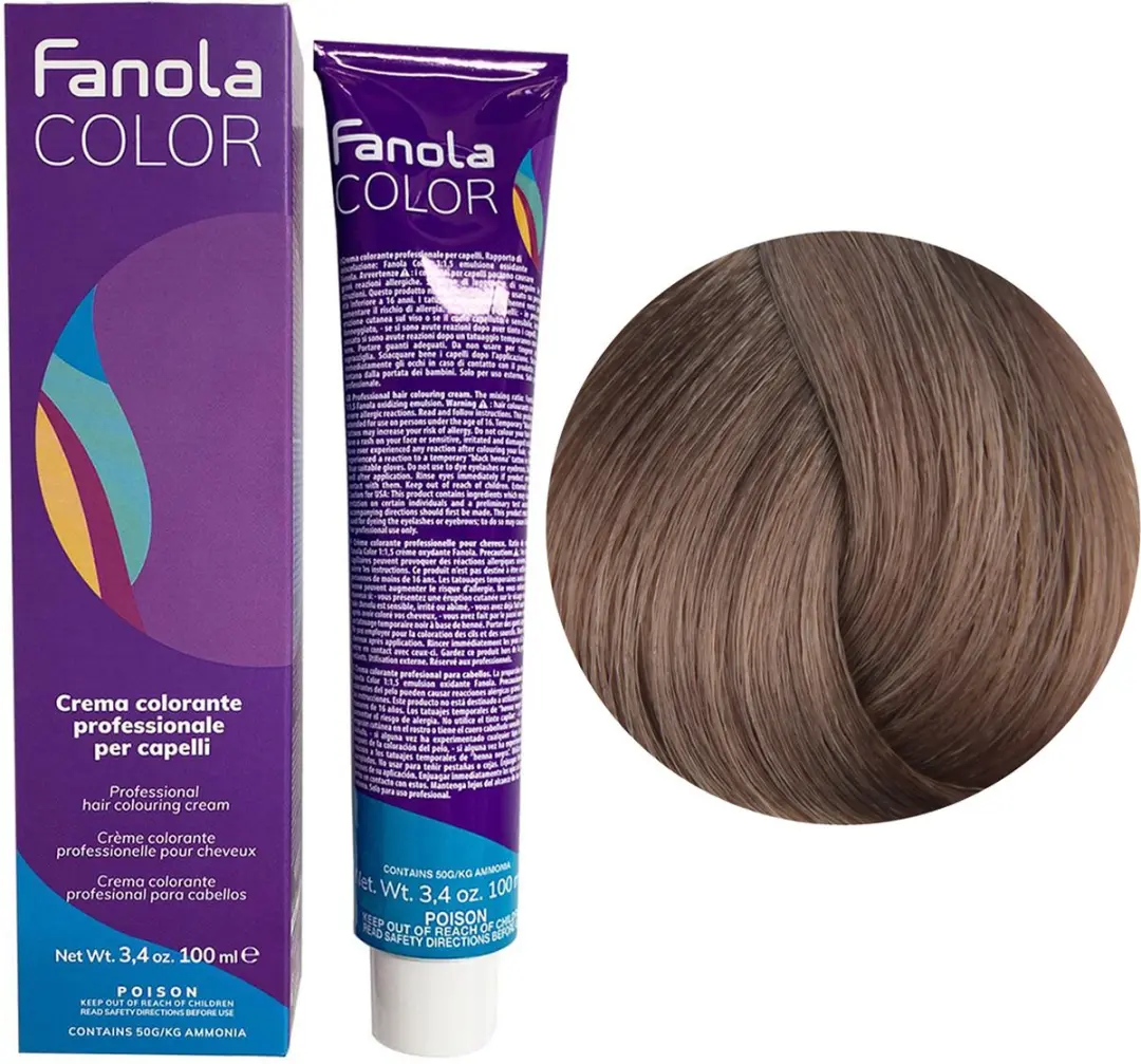 Fanola Professional Haarverf 8.1 Light Blonde Ash 150ml