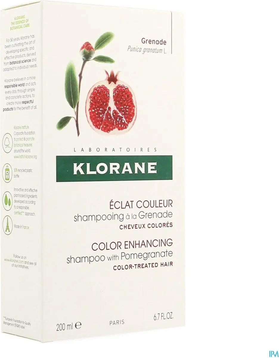 Klorane Color Radiance Shampoo Met Granaatappel 200ml