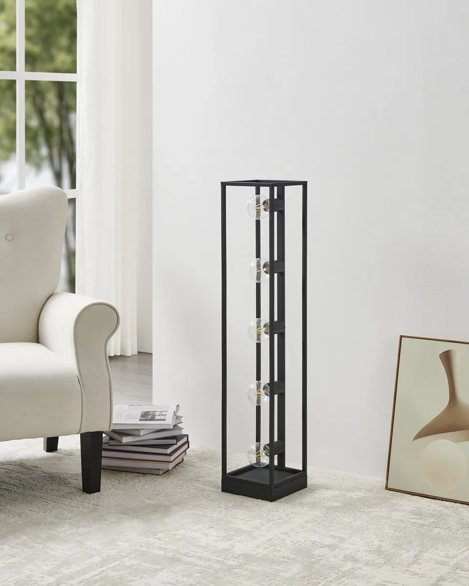 Eglo Eldrick Vloerlamp E27 100cm - Staal Zwart