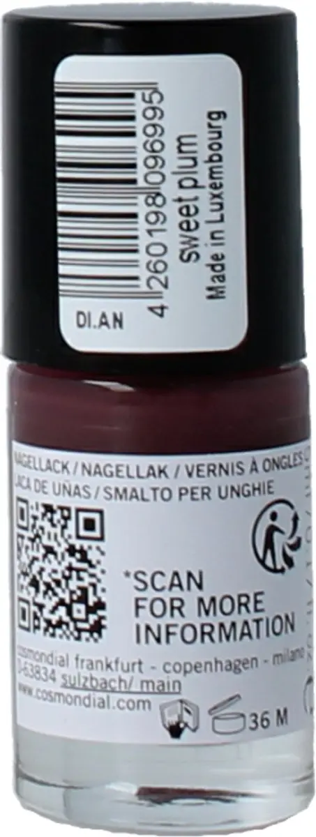 Benecos Vegan Nagellak Sweet Plum 5ml - Rood