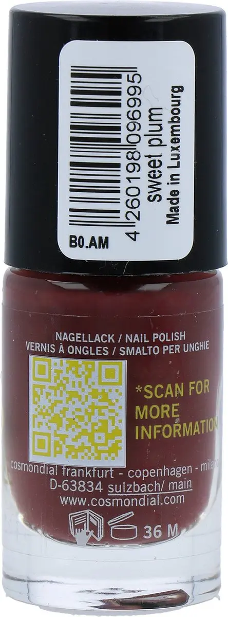 Benecos Vegan Nagellak Sweet Plum 5ml - Rood