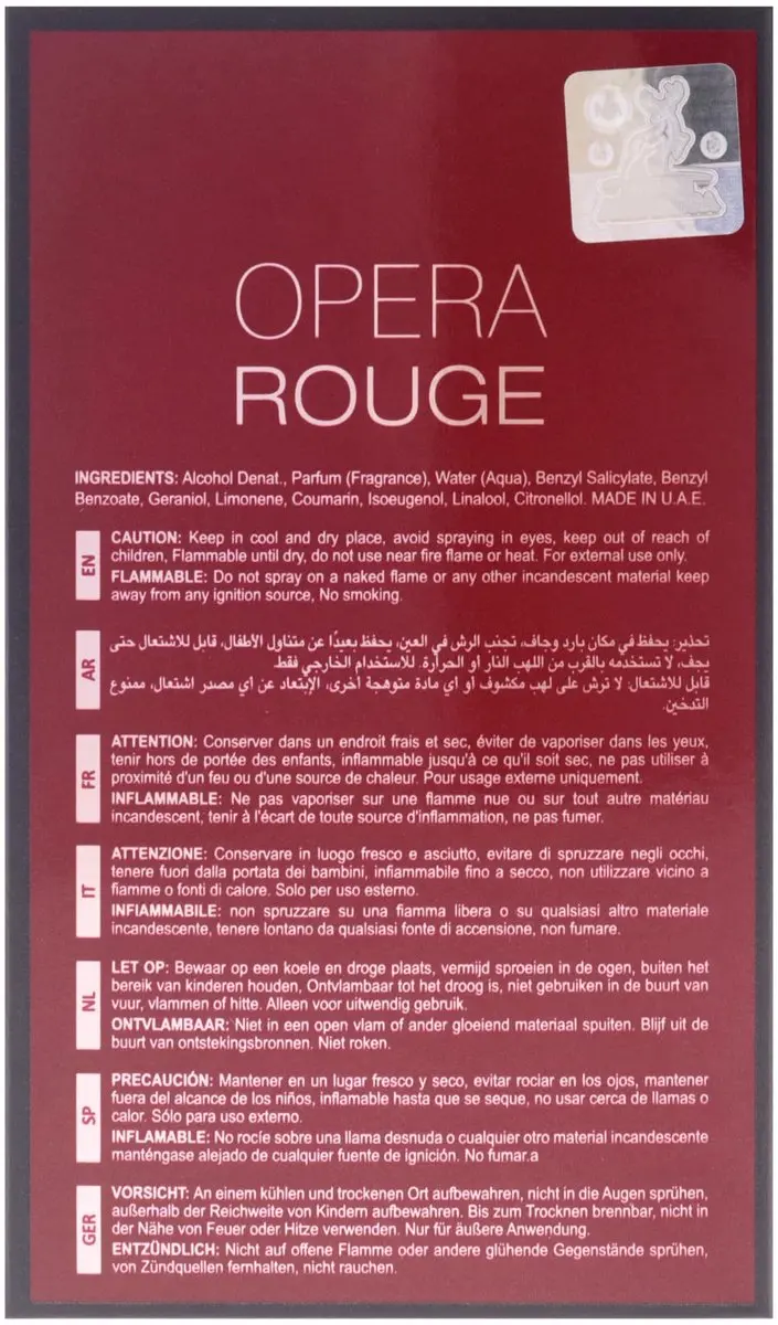 Maison Alhambra Opera Rouge Eau de Parfum 100ml