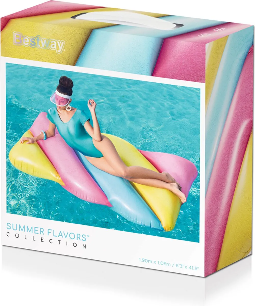 Bestway Opblaasbaar Snoepje Spekje Luchtbed 165x90cm - Multicolor - afbeelding 2 van 6