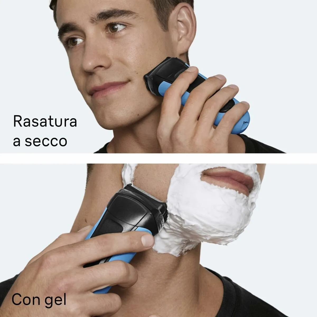 Braun Series 3 Elektrisch Scheerapparaat - 3 Mesjes - Blauw/Zwart
