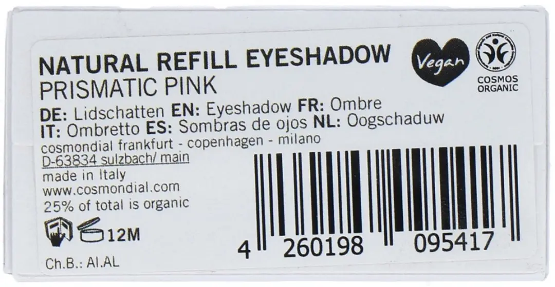 Benecos Refill Oogschaduw Prismatic Pink 1.5g