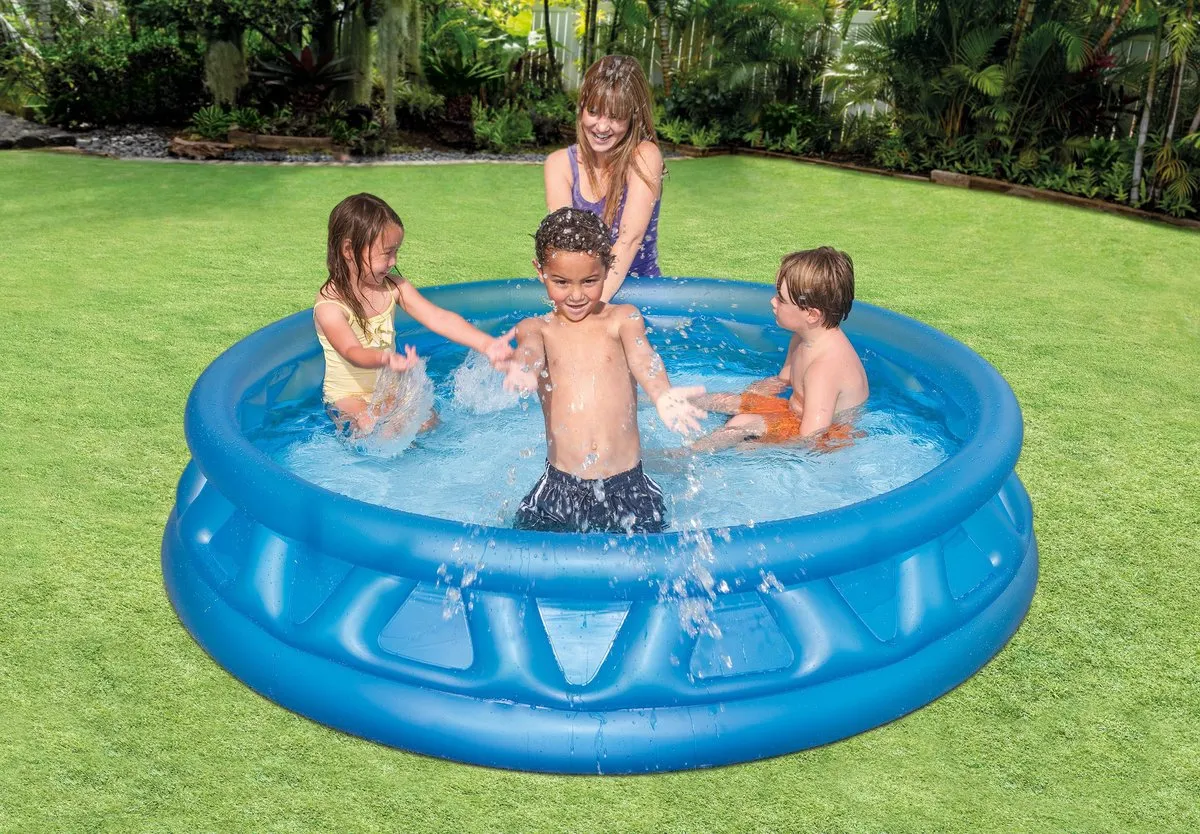 Intex Soft Side Opblaaszwembad 188x46cm - 790L - Blauw