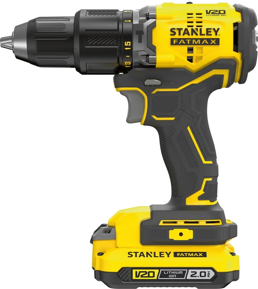 Stanley 18V SFMCK461D2S-QW Klopboor- en Slagmoersleutelset - 2x 2,0Ah - afbeelding 6 van 6