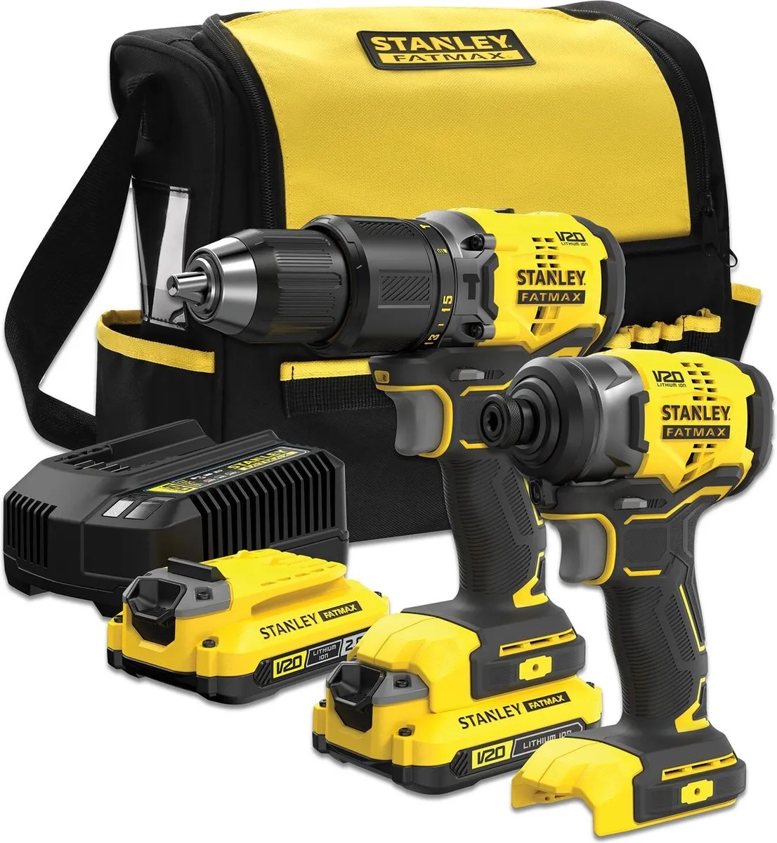 Stanley 18V SFMCK461D2S-QW Klopboor- en Slagmoersleutelset