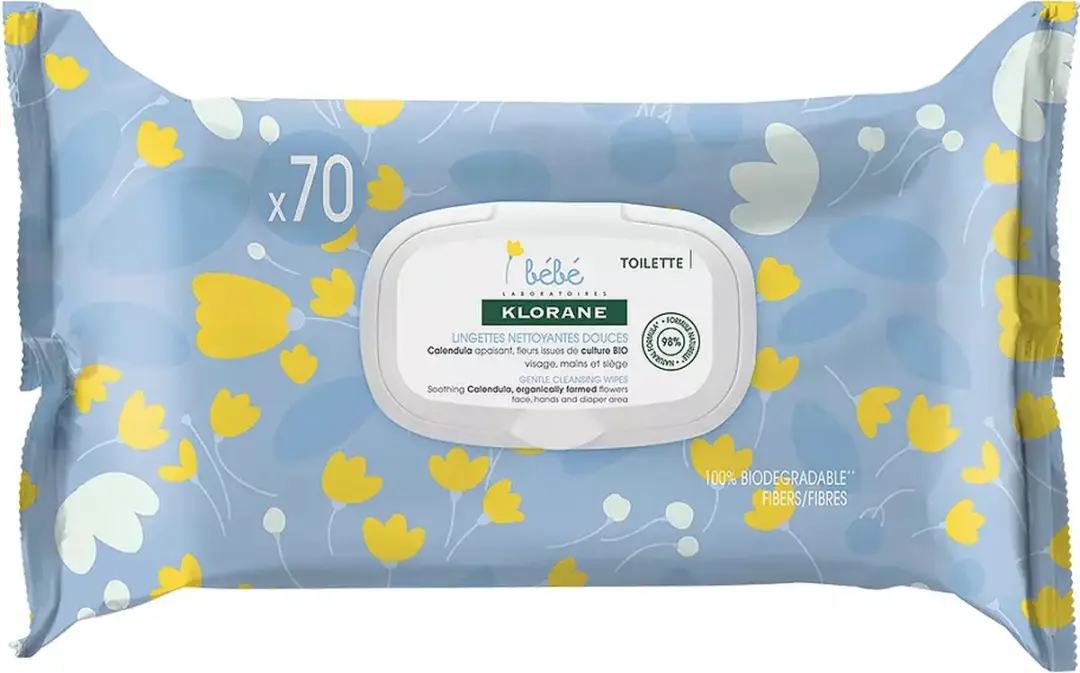 Klorane Fine Cleaning Wipes 70ml