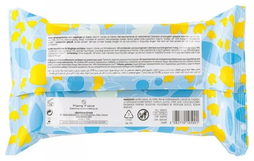 Klorane Fine Cleaning Wipes 70ml