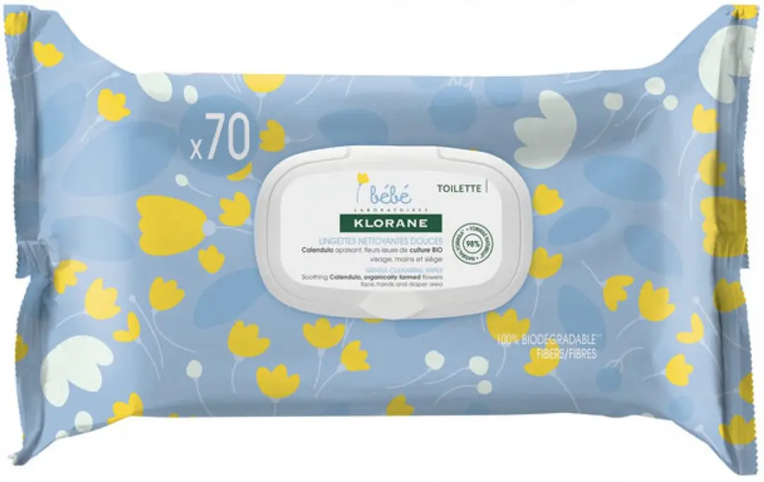 Klorane Fine Cleaning Wipes 70ml