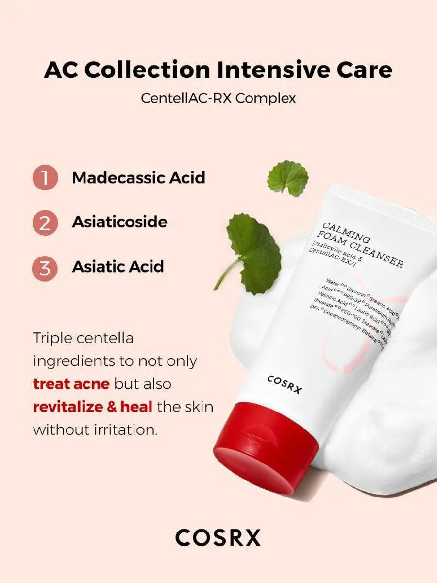 CosRx AC Collection Calming Foam Cleanser 150ml - afbeelding 6 van 6
