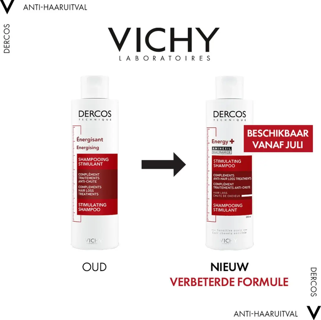 Vichy Dercos Energie Aminexil Shampoo 2x200ml