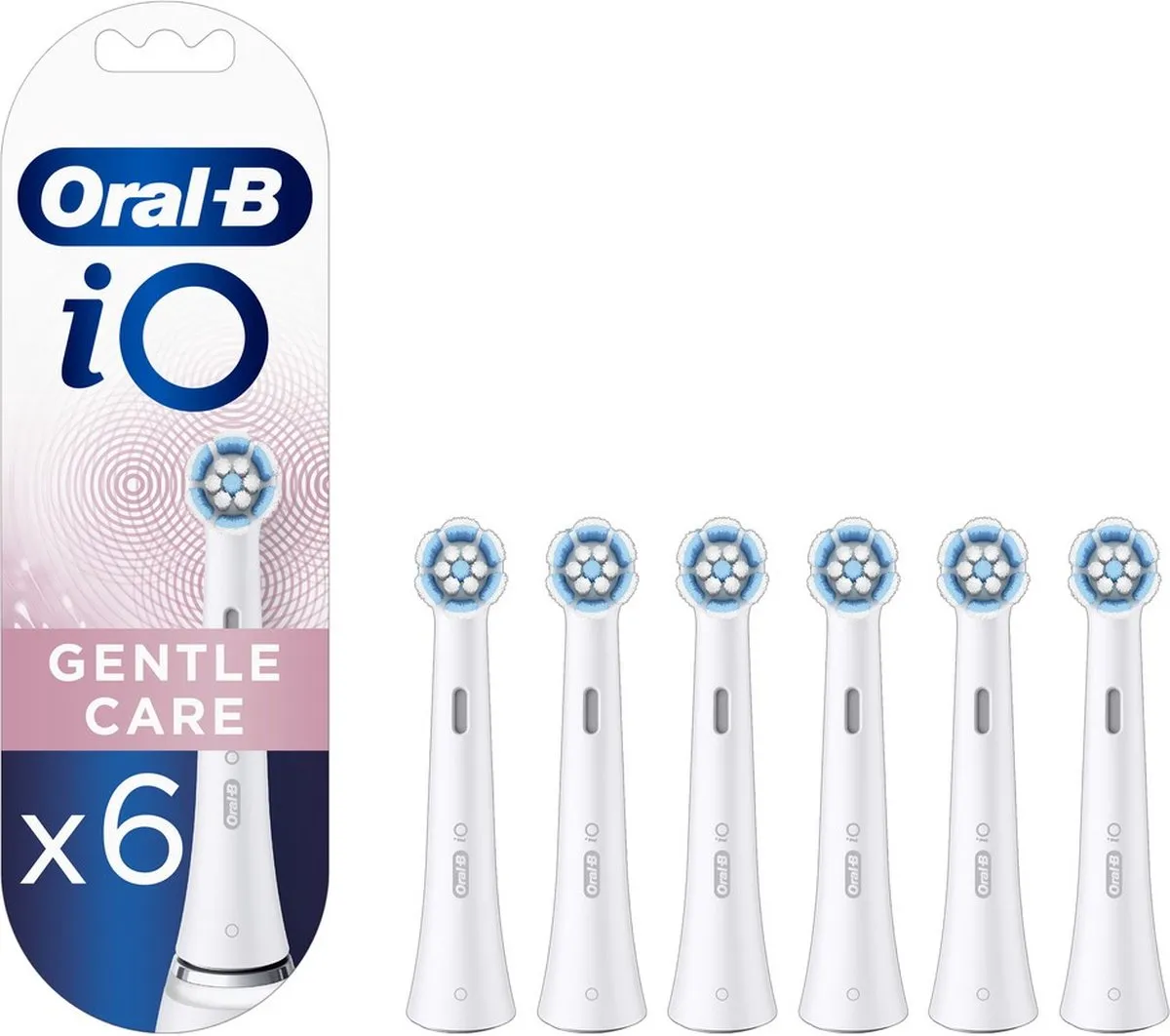Oral-B iO Gentle Care Opzetborstels 6 Stuks - Wit