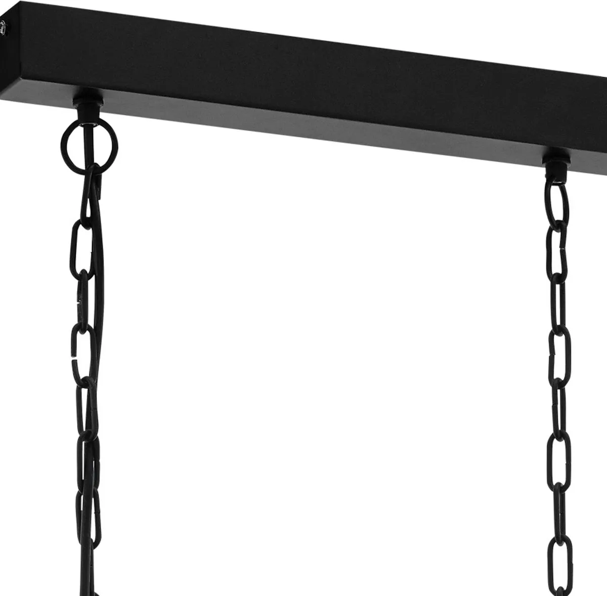 Eglo Oldbury Hanglamp E27 - 86cm - Zwart/Bruin