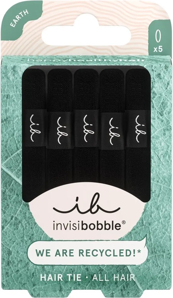 Invisibobble Hair Tie - Zwart 5 Stuks