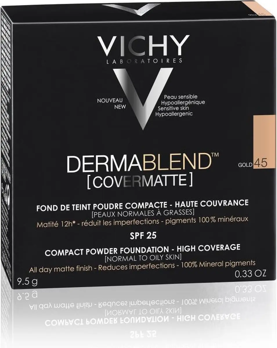 VICHY Dermablend Covermatte Poeder Foundation Gold 45 - 9.5ml
