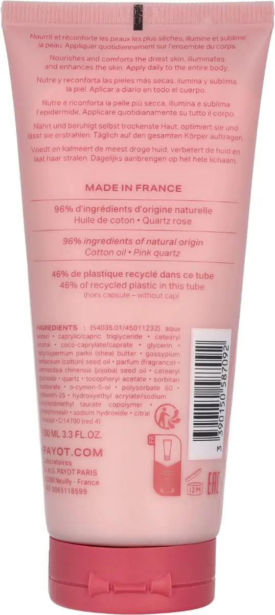 Payot Le Corps Nourishing Body Cream Wild Rose 100ml