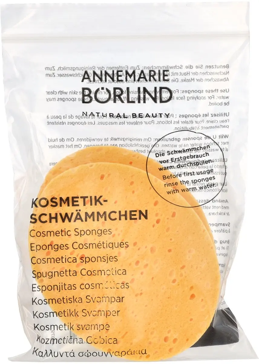 Annemarie Börlind Sponsjes - 2 Stuks Zwart