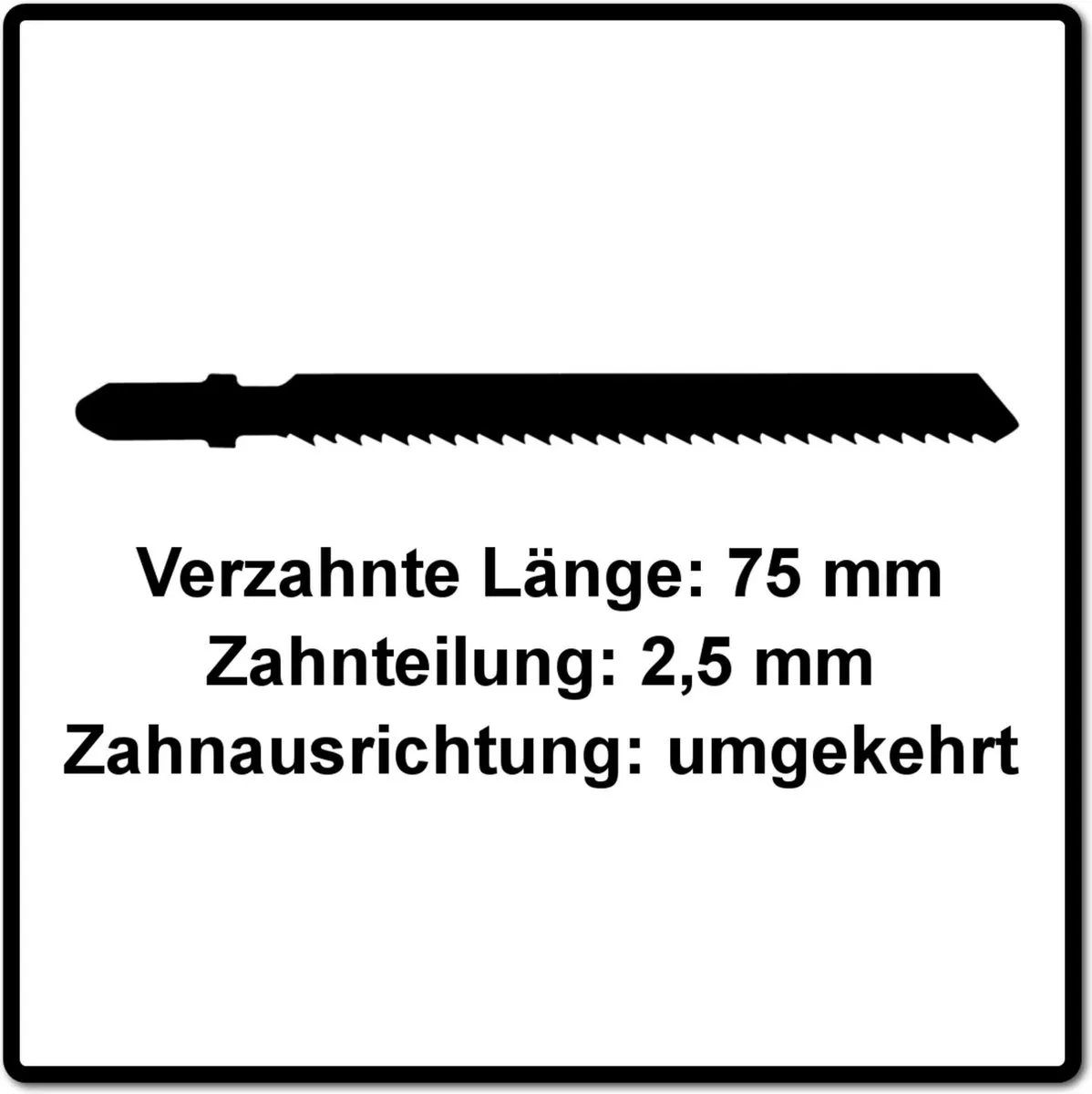 Festool S 75/2,5 R/5 Decoupeerzaagblad WOOD FINE CUT - 5 Stuks