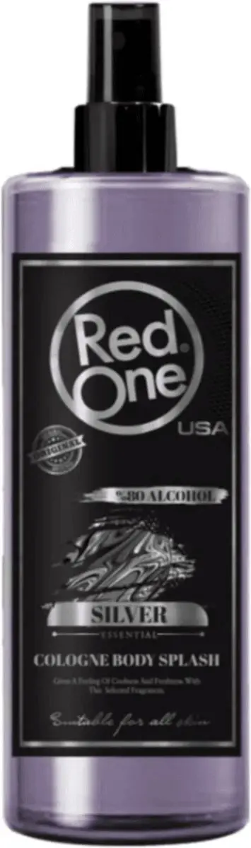 Red One Cologne Body Splash Silver 400ml