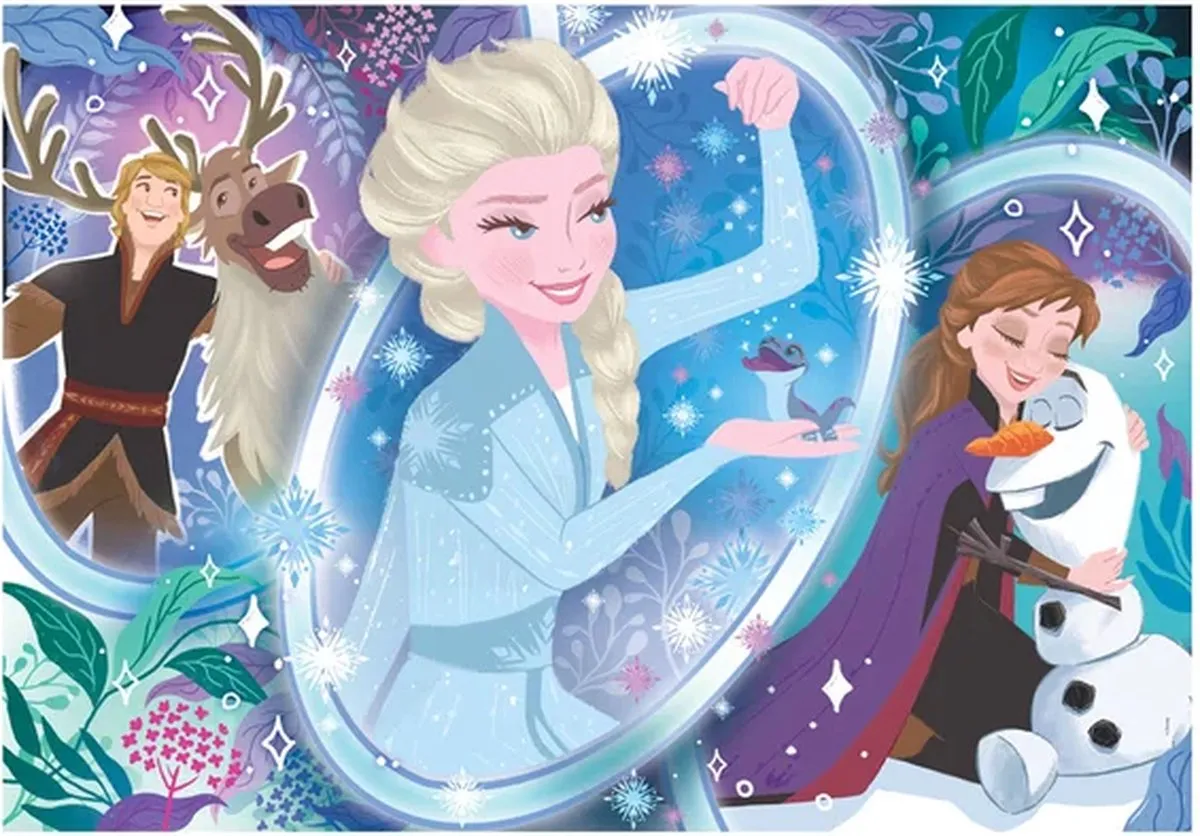 Clementoni Frozen Kinderpuzzel 104 Stukjes - 48,5x33,5cm - Multicolor