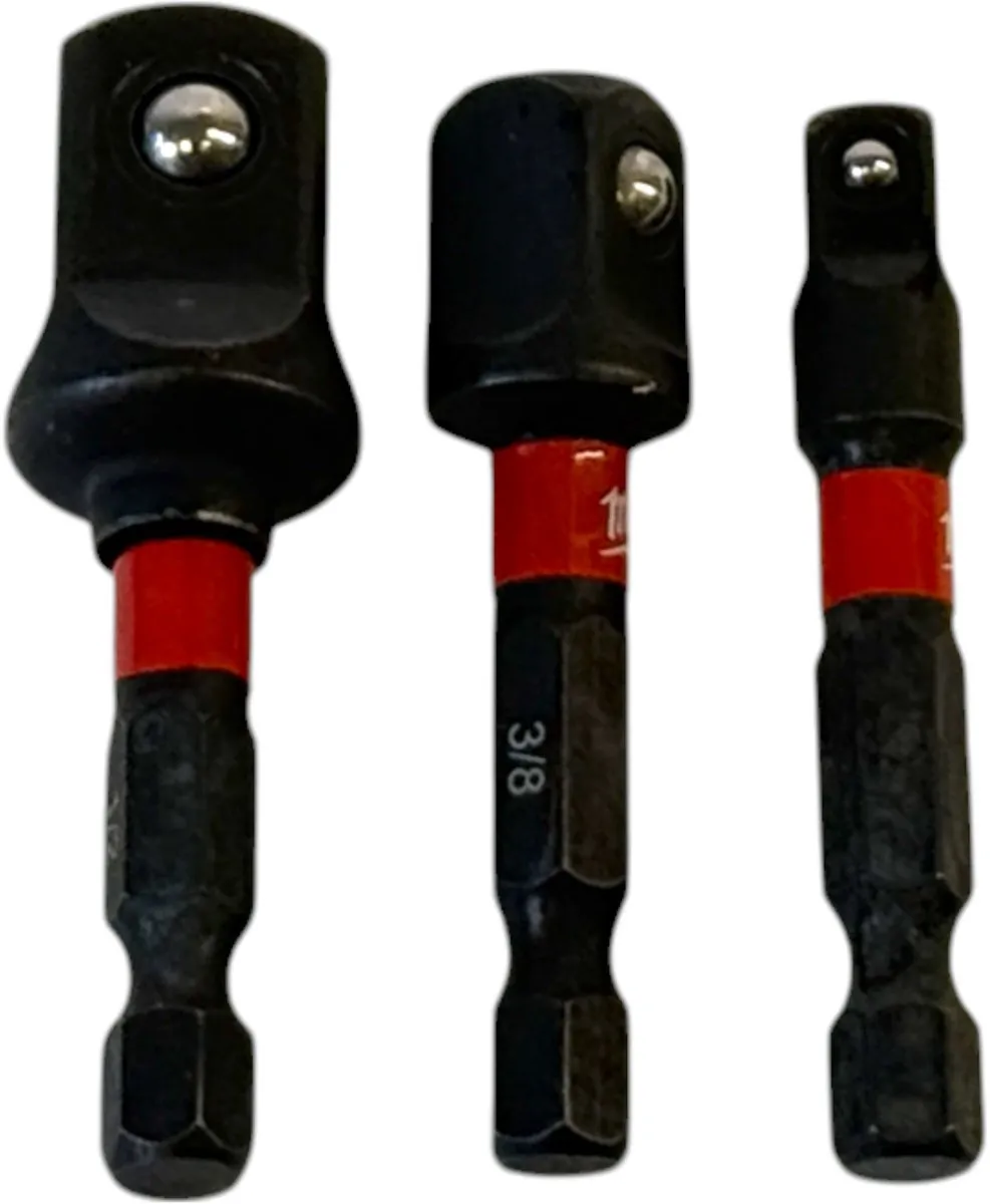 Milwaukee SHOCKWAVE Impact Duty T20 Hex Adaptor Set - 3 Stuks