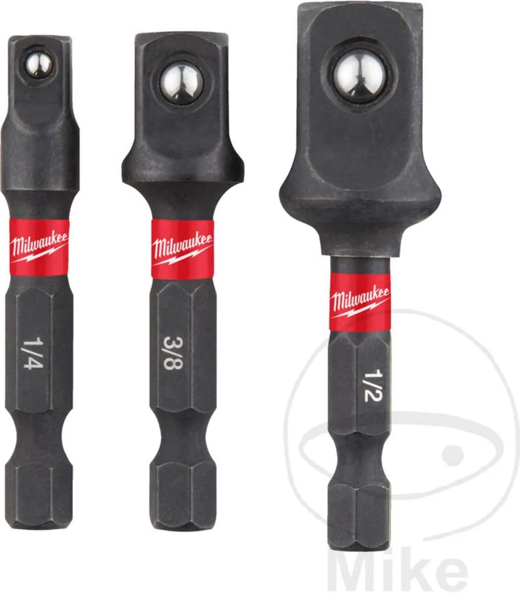 Milwaukee SHOCKWAVE Impact Duty T20 Hex Adaptor Set - 3 Stuks