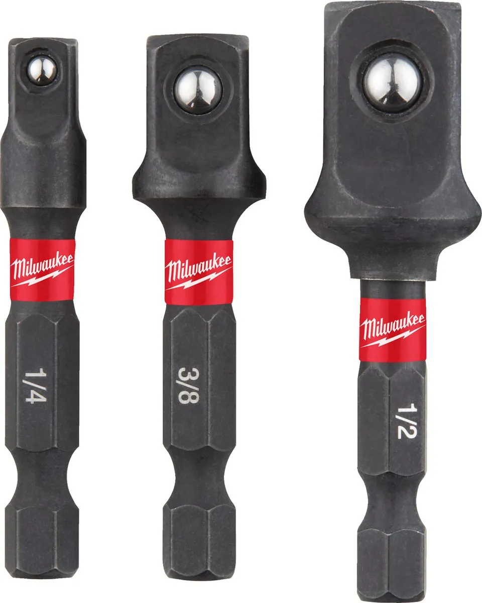Milwaukee SHOCKWAVE Impact Duty T20 Hex Adaptor Set