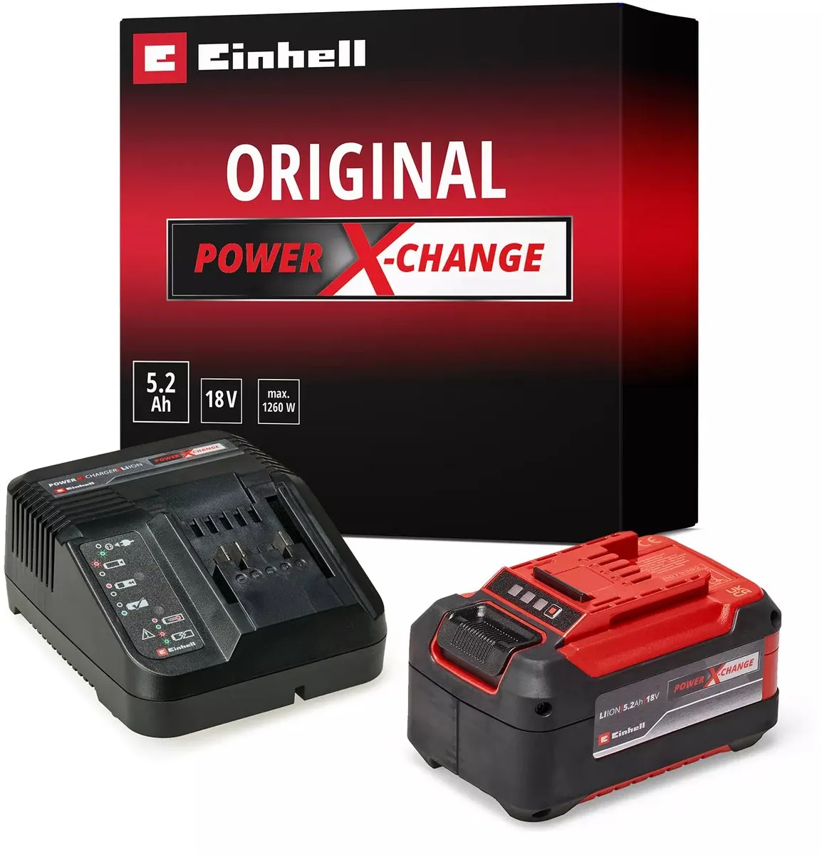 Einhell 18V Power X-Change Starter Kit 5.2Ah - 4512147