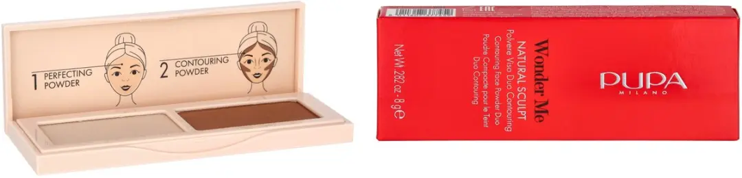 Pupa Milano Wonder Me Natural Sculpt Palette #01 Light - 8g