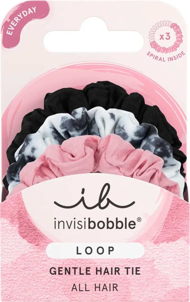 Invisibobble Loop Be Gentle - 3 Stuks Zwart