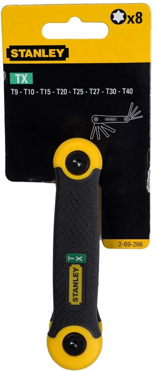 Stanley Torx Stiftsleutelset 8-delig - Geel/Zwart