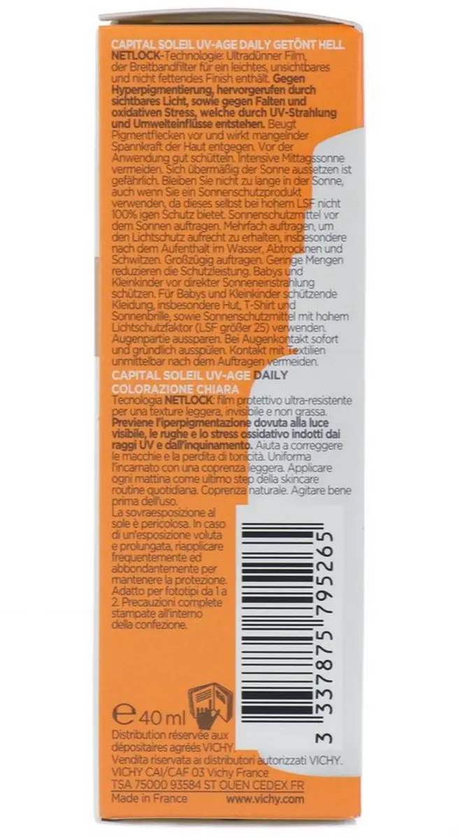 VICHY Capital Soleil UV-Age Daily SPF50+ Getint Gezicht 40ml - afbeelding 6 van 6