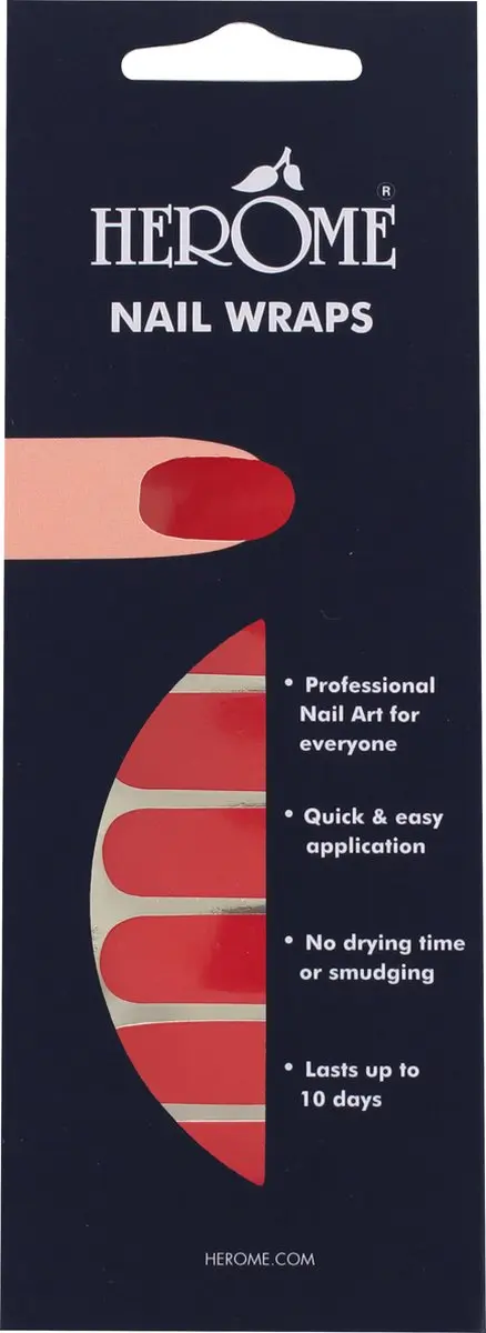Herome Nail Wraps Red Nagelstickers