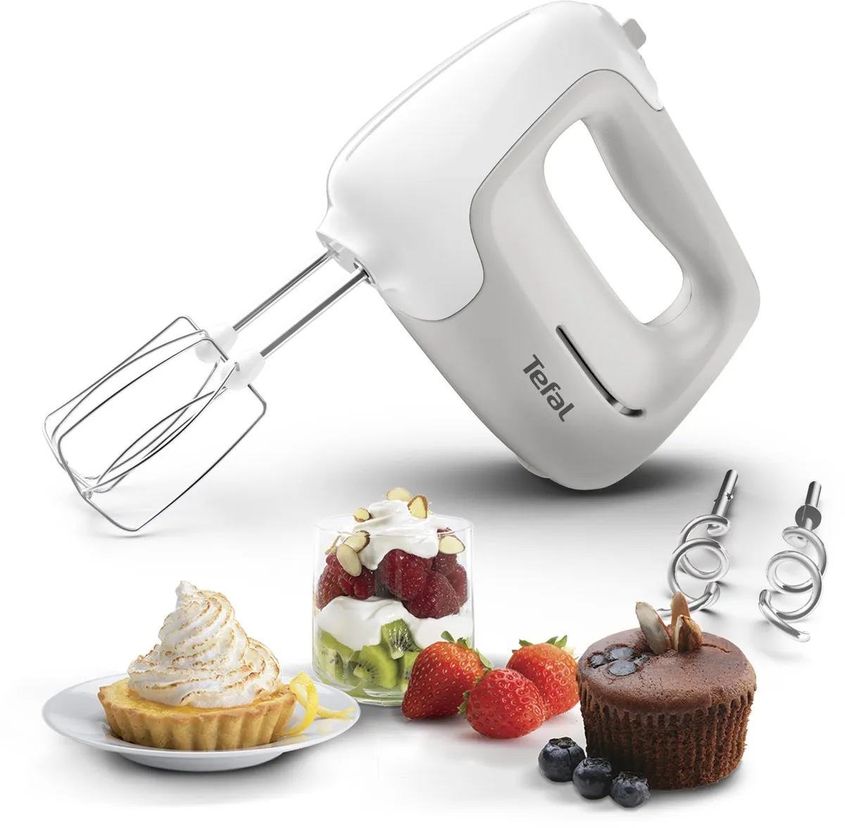 Tefal Prep'Mix HT450B Handmixer 500W - Wit