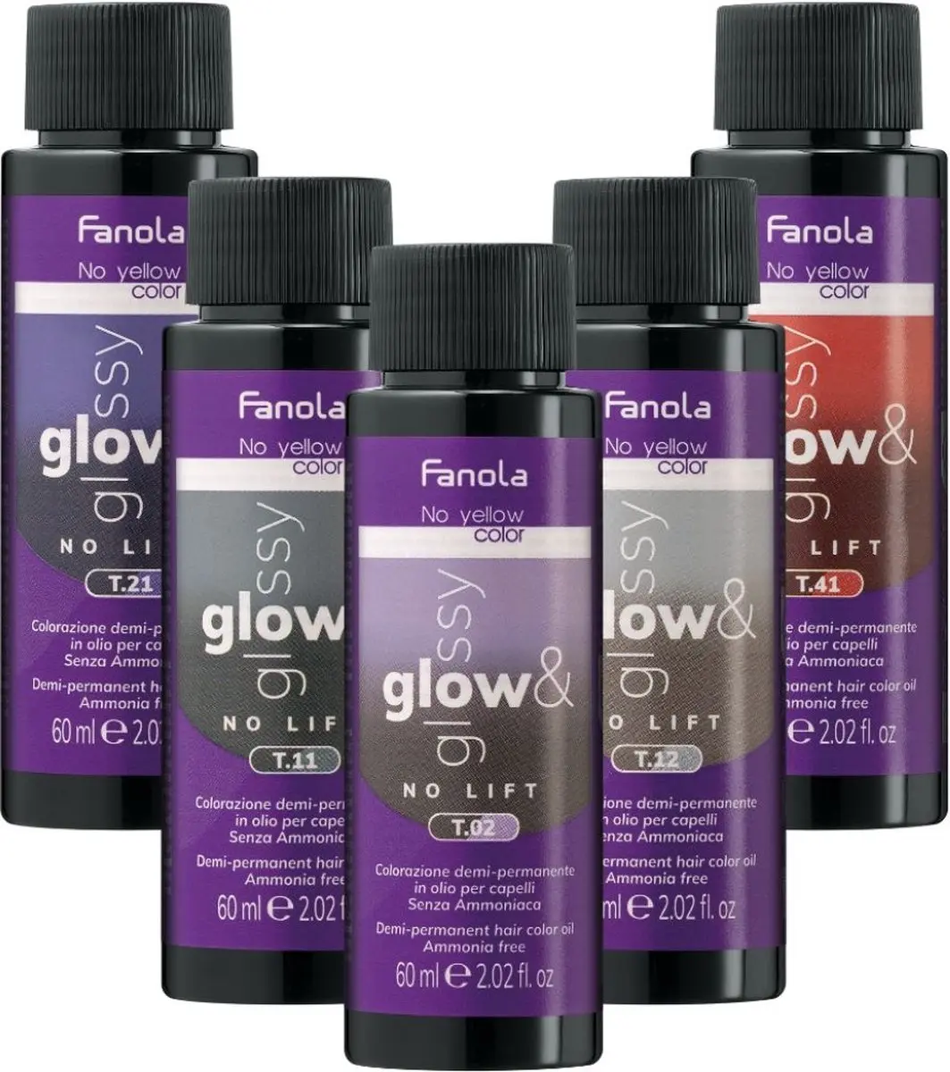 Fanola Glow & Glossy Toner T.21 - 60ml - Paars