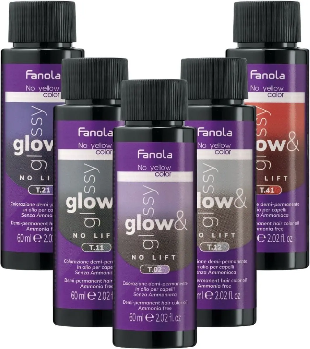Fanola Glow & Glossy Toner T.21 - 60ml - Paars