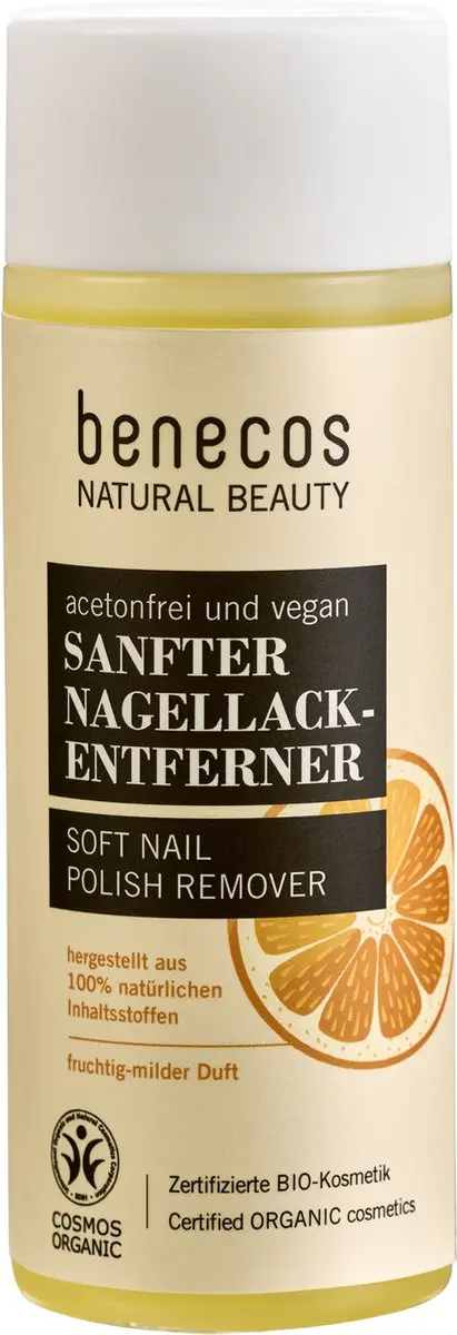 Benecos Natuurlijke Nagellakremover 100ml - Met Glycerine & Sinaasappel