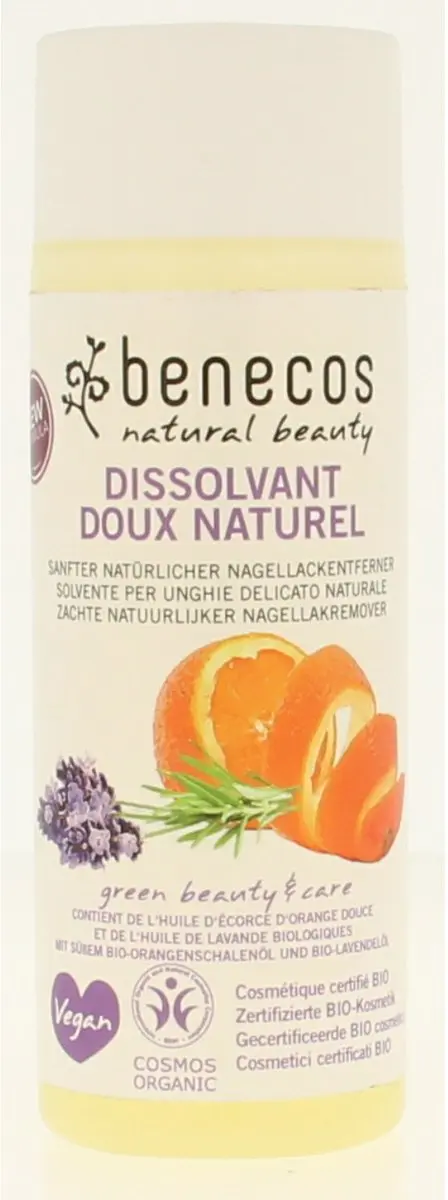 Benecos Natuurlijke Nagellakremover 100ml - Met Glycerine & Sinaasappel